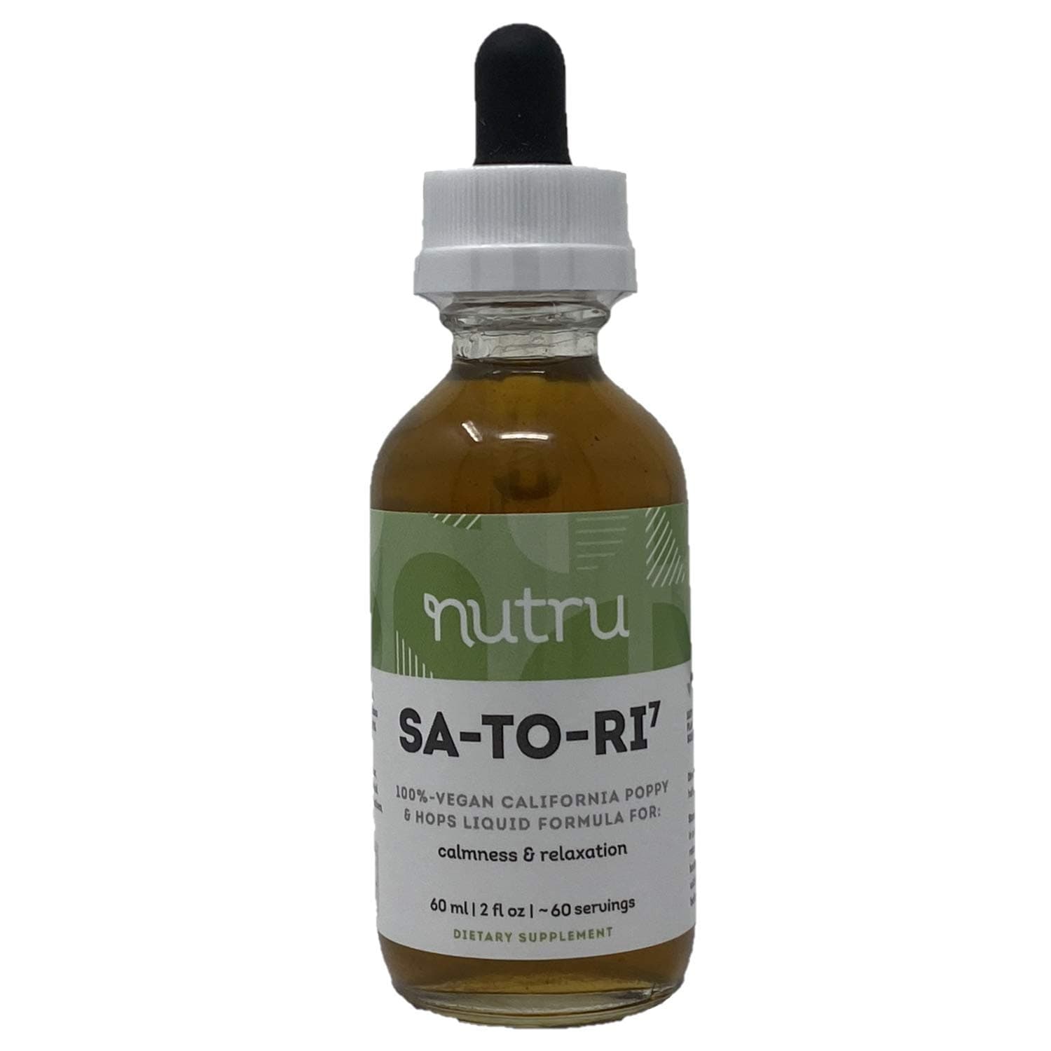 California Poppy Sleep Aid: Sa-to-Ri7 Vegan Liquid Supplement with Hops, Lemon Balm, and Rosemary Extract for Adults - Extra Strength Eschscholzia Californica Sleeping Aid Supplements - 2 Fl Oz
