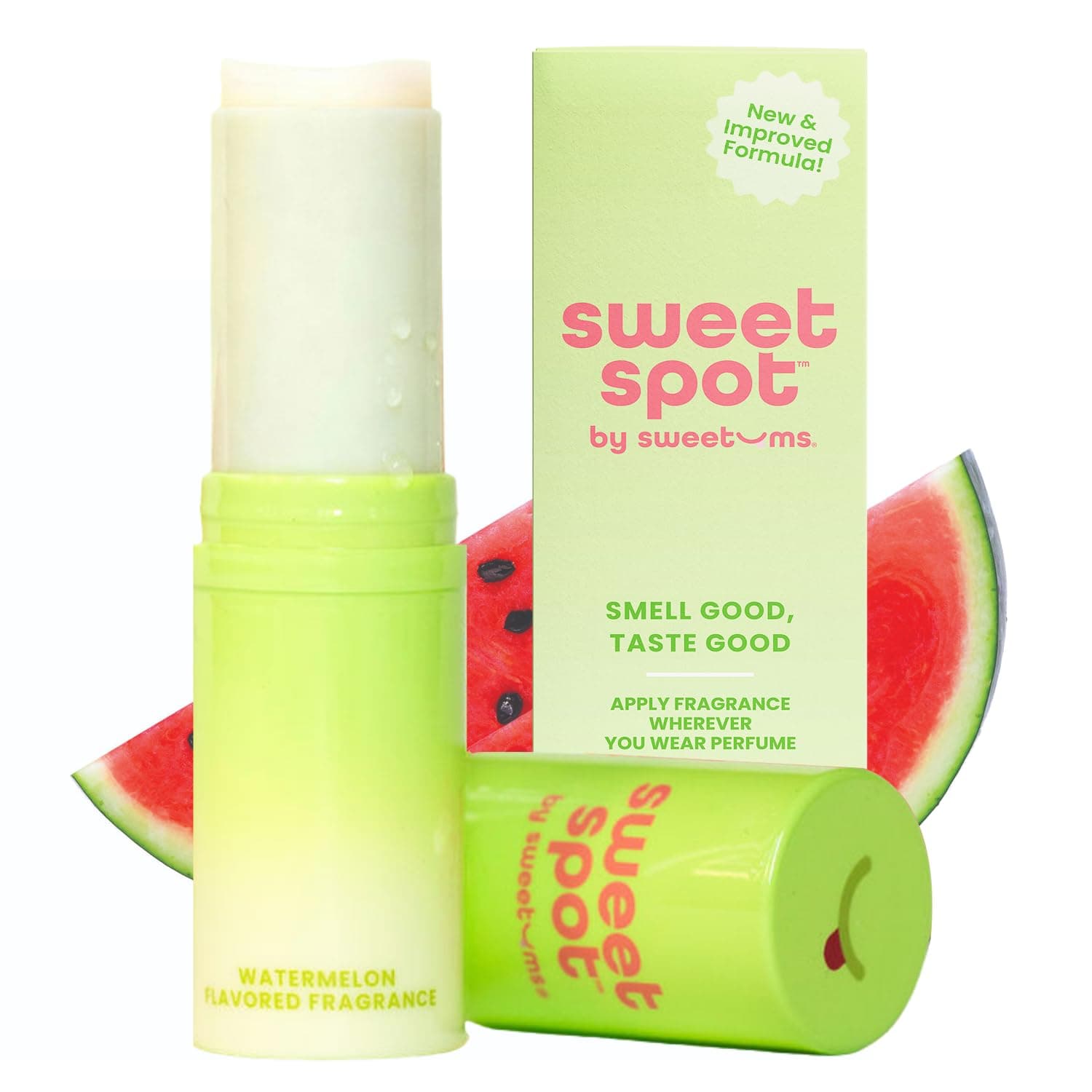 Sweetums Sweetspot Solid Perfume Stick Ideal For Travel For Women With Long Lasting Fragrances Non-Sticky Formula Natural Ingredients (Watermelon)