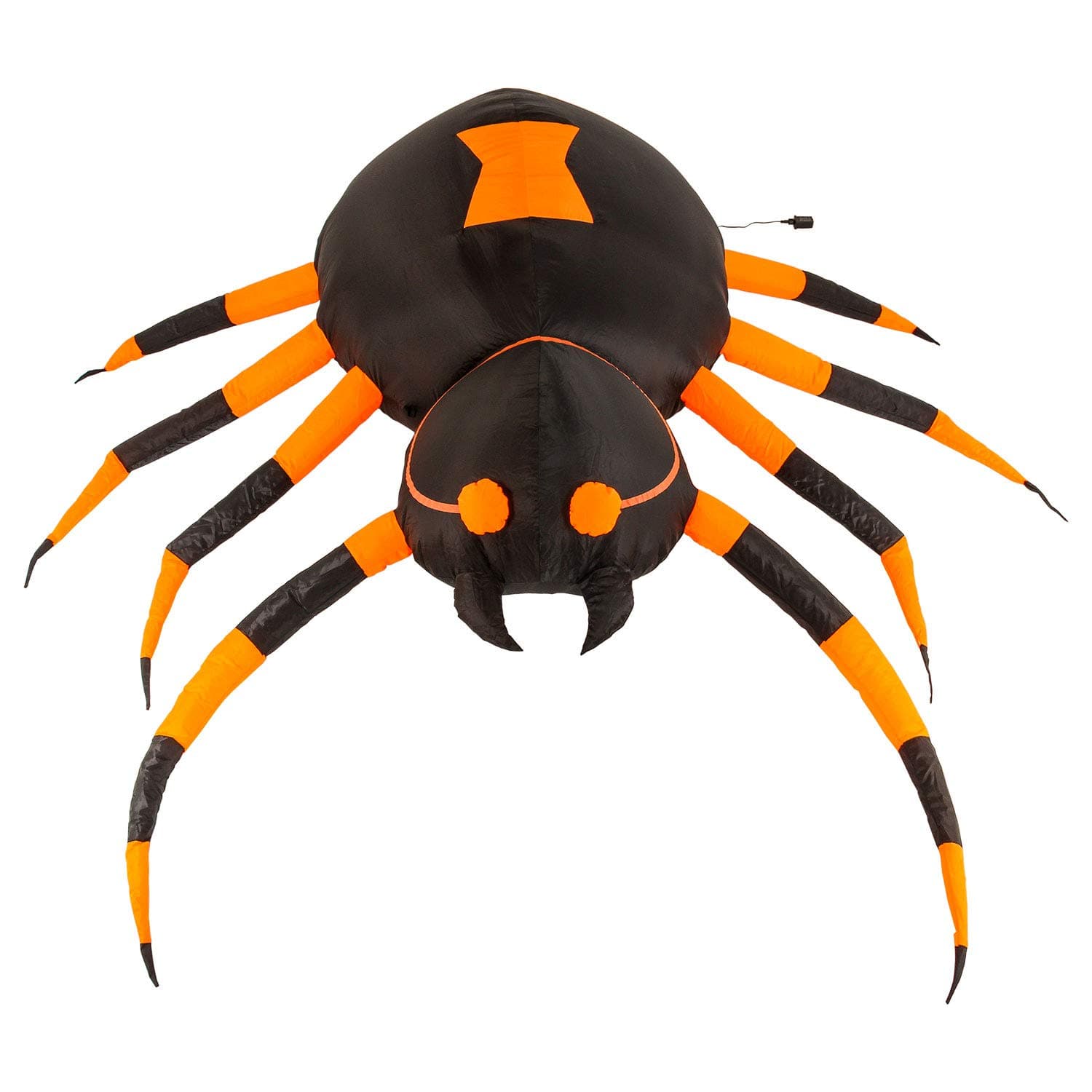 Halloween Haunters 6 Foot Inflatable Scary Black Widow Spider with LED Lights Indoor Outdoor Yard Lawn Prop Decoration - Blow Up Haunted House Party Display
