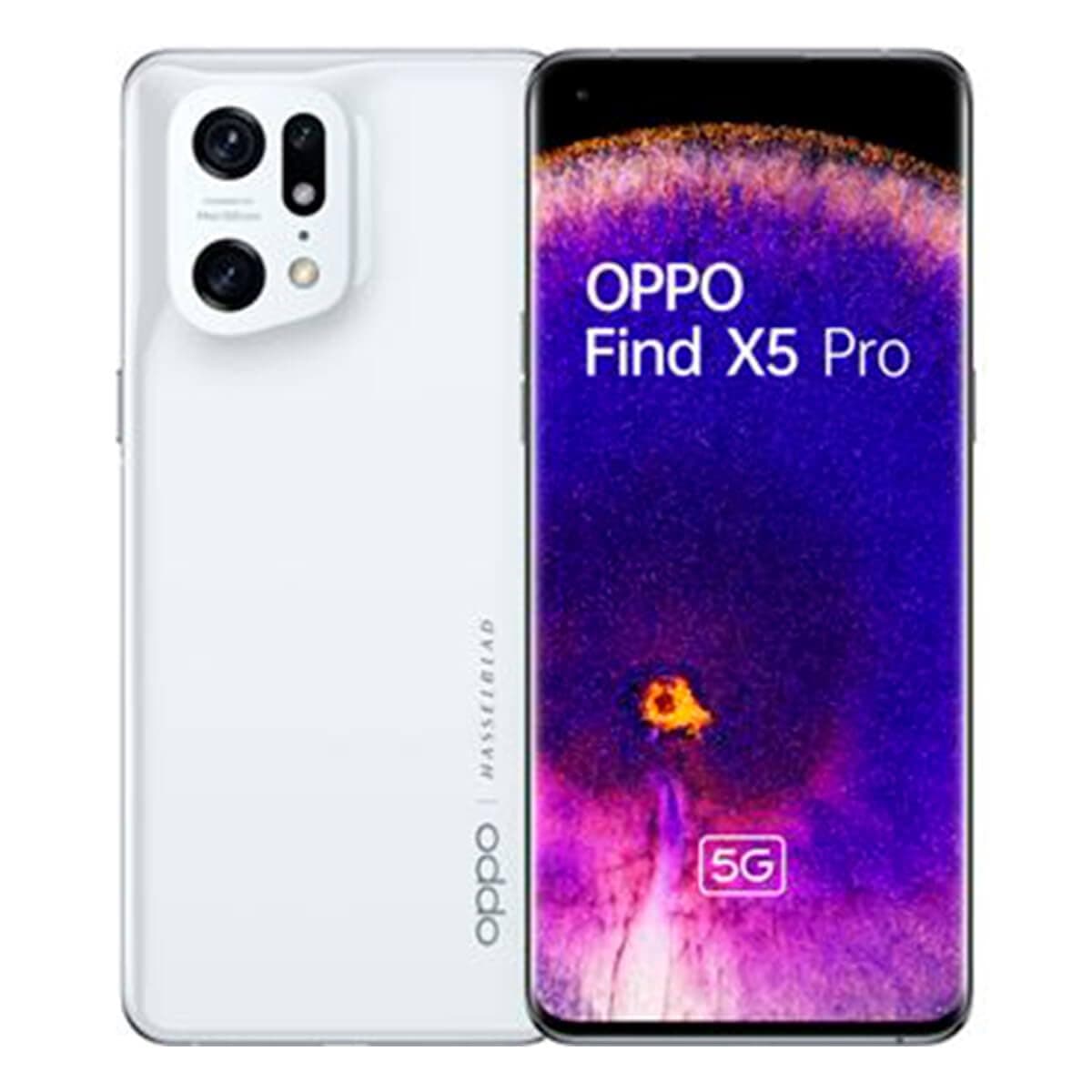 OPPO Find X5 Pro White Unlocked Smartphone, Qualcomm Snapdragon 8 Gen 1 Mobile Platform 12GB RAM 256GB Storage 6.70" ColorOS 12.1 based on Android 12 - CPH2305-White-AG