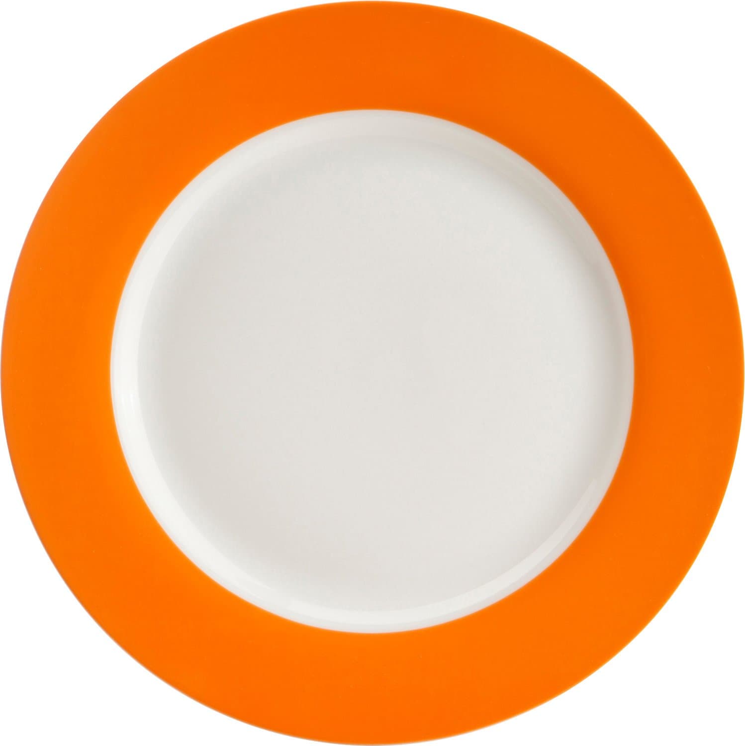 2-pk dinner plates orange