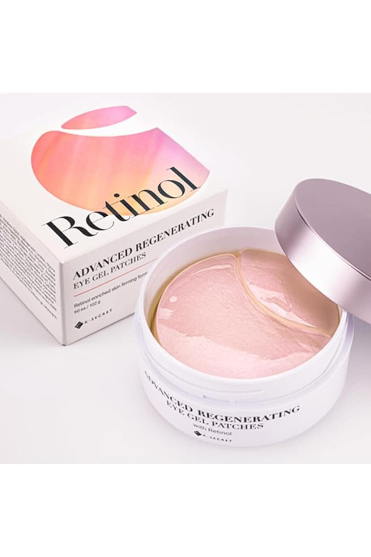 K-SECRET Advanced Regenerating Eye Gel Patches, 102g/3.45oz. 60pcs (15 full pairs) with RETINOL | Korean Skincare | Under Eye Masks for Anti-Wrinkles, Anti-Aging, Dark Circles, Puffiness.