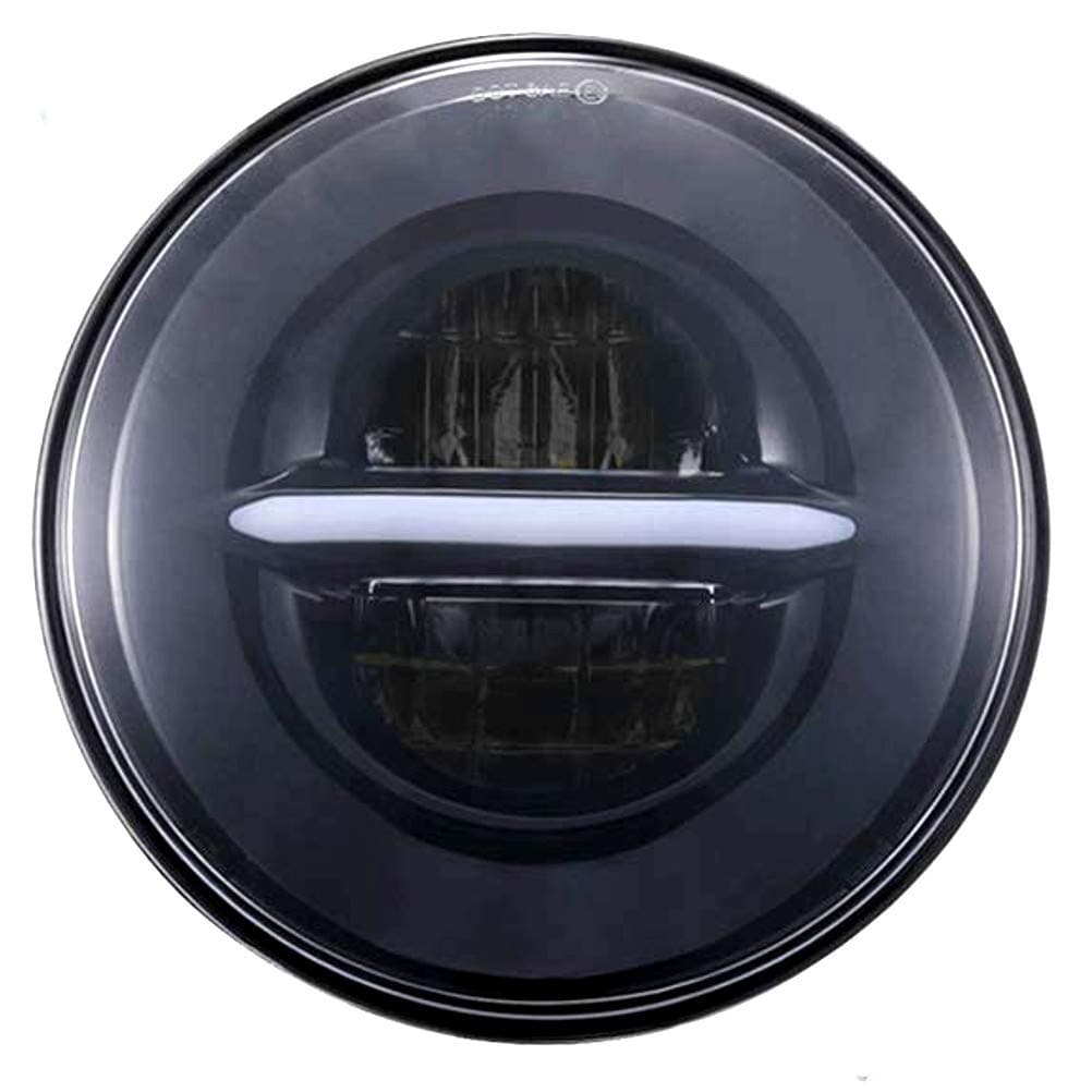Eagle Lights Infinity Beam Series 5.75 inch Round Headlight for Harley Davidson and Indian Motorcycles (5.75 inch Headlight, Black)