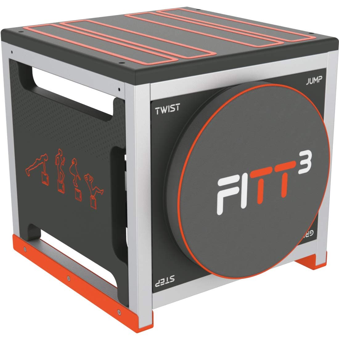 Unisex's FITT Cube Total Body Workout, High Intensity Interval Training Machine, Black