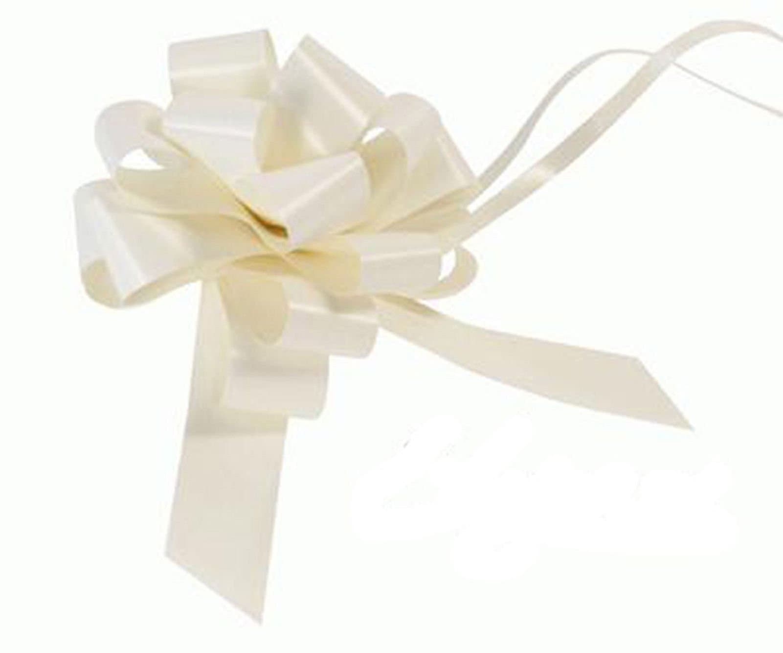 1 Bow Wedding Car Kit in Ivory - 1 Bow and Ribbon