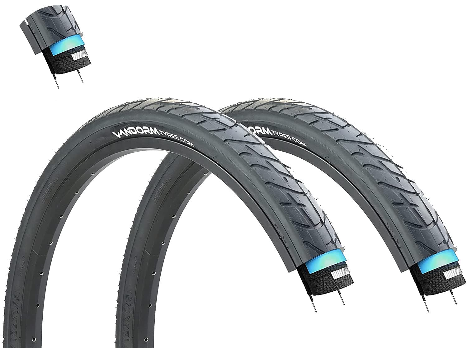 Vandorm Wind 26" x 1.95" MTB Slick Bike PUNCTURE PROTECTION Bicycle TYRE & TUBE DEALS
