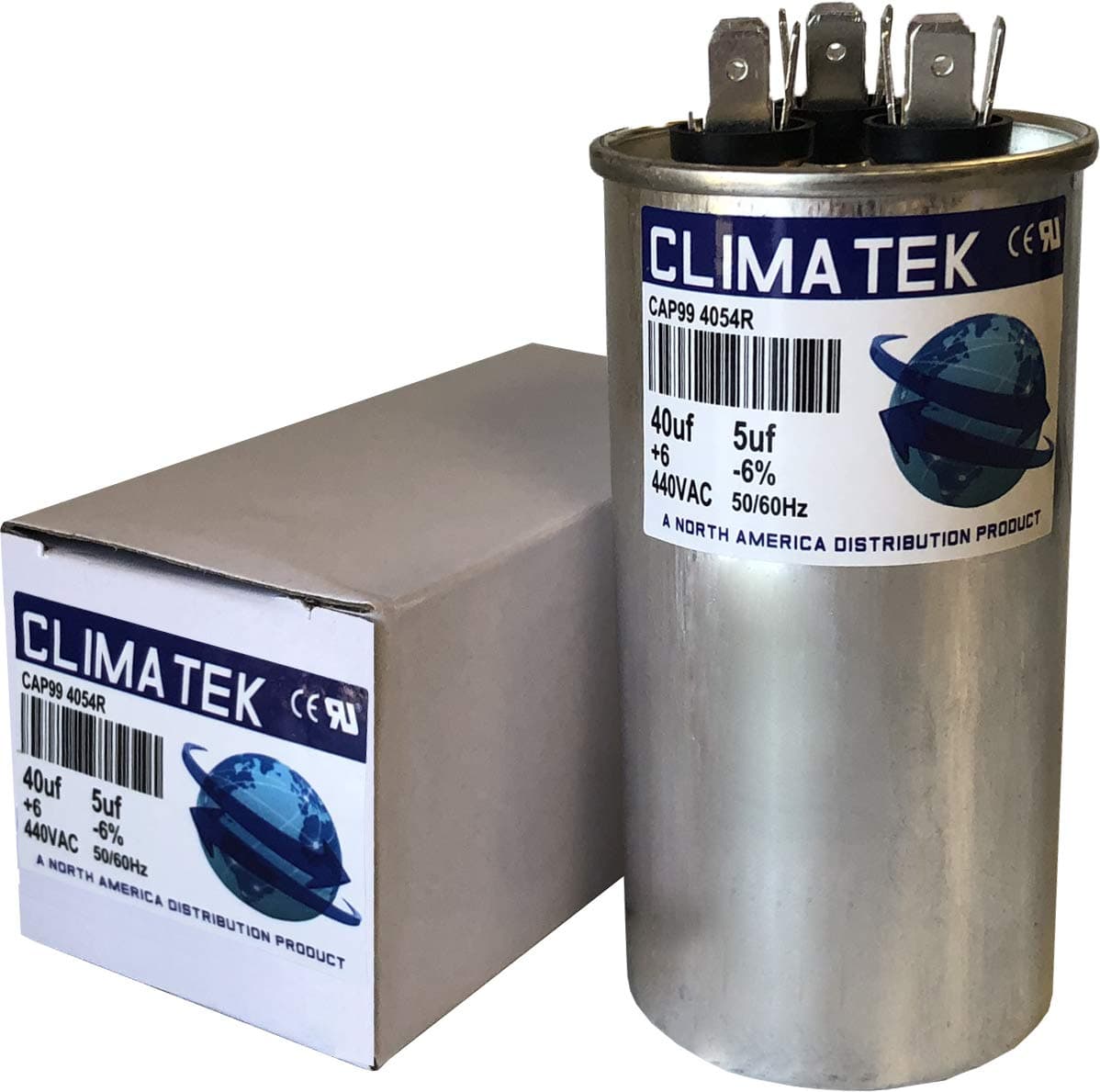 ClimaTek 40/5 Capacitor Replaces Carrier Bryant Payne HC98KA041 440 Volt