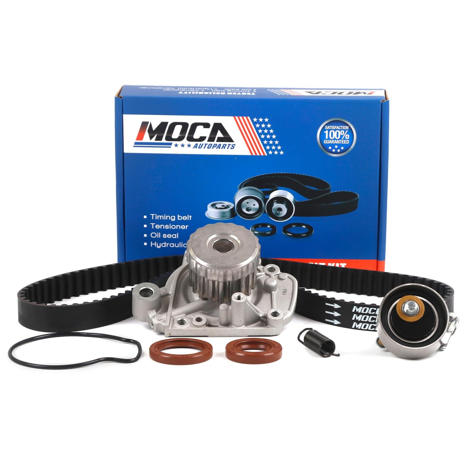 MOCA Timing Belt Water Pump Kit Compatible with 2001-2005 for Honda Civic 1.7L