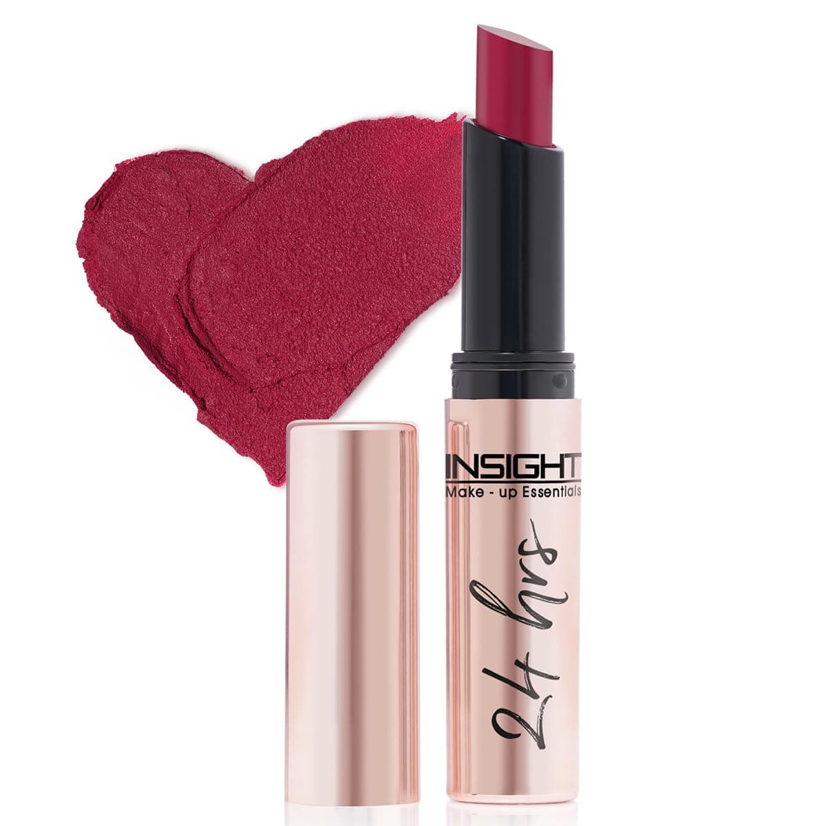 INSIGHT 24 Hrs Non-Transfer Matte Lipstick | Lightweight, Highly Pigmented, Long Wear | Kiss Proof & Smudge Proof | With Vitamin E & Jojoba Oil | Vegan, Toxin Free | Shade 16 - Yes Please (3g)