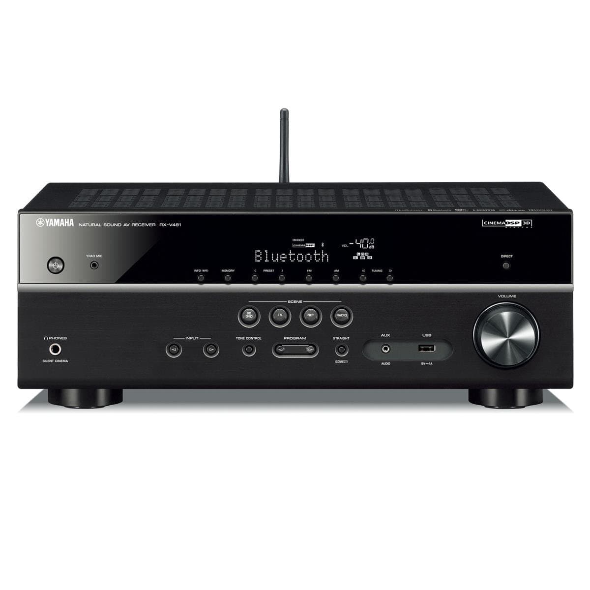 YAMAHA RX-V481 5.1 Channel Network A/V Receiver with Wi-Fi and Bluetooth