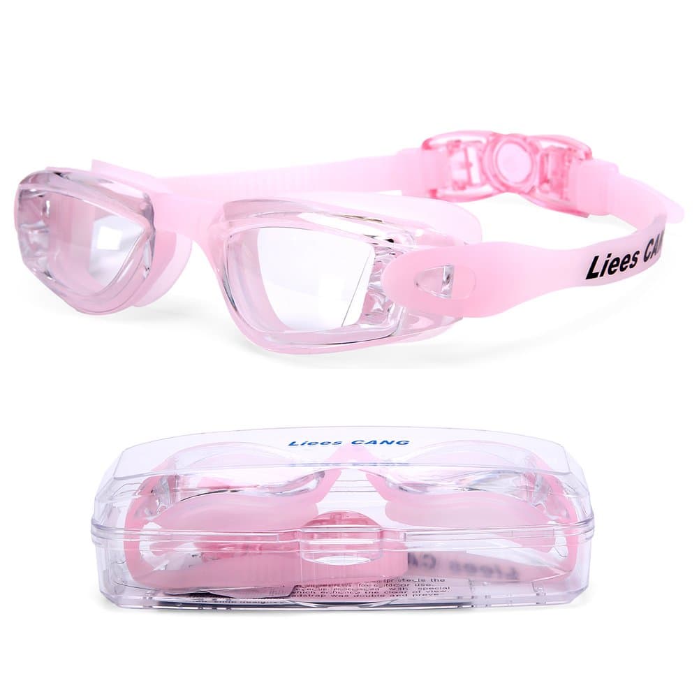 Swimming Goggles for Adult and Kids- Swim Goggles Anti Fog - UV Protection - Comfort fit for Unisex Men and Women, Teenagers (Kids-Pink)