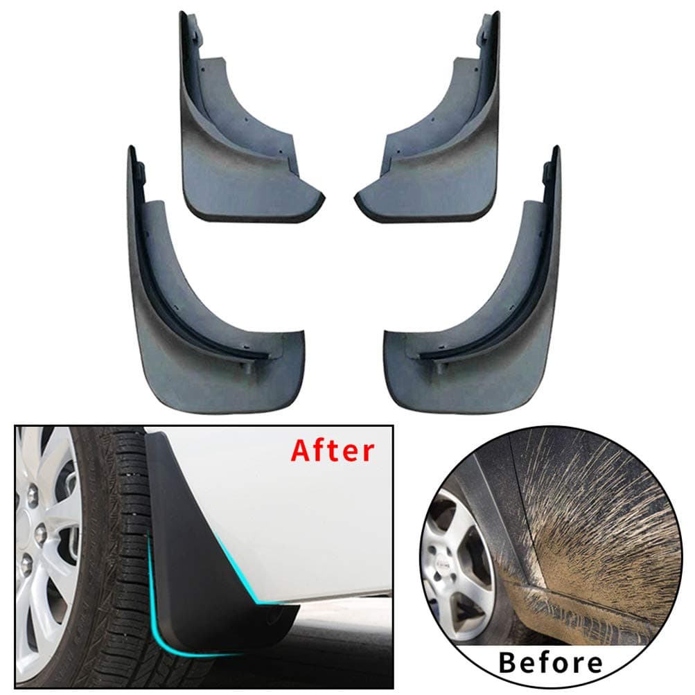 Maiqiken Car Mud Flaps Splash Guards For V W Touareg Mk1 Mk2 2004-2010,2011-2017,2018-2019 Fender Flares Mudflaps Mudguards Molded Front & Rear Wheel 4Pcs