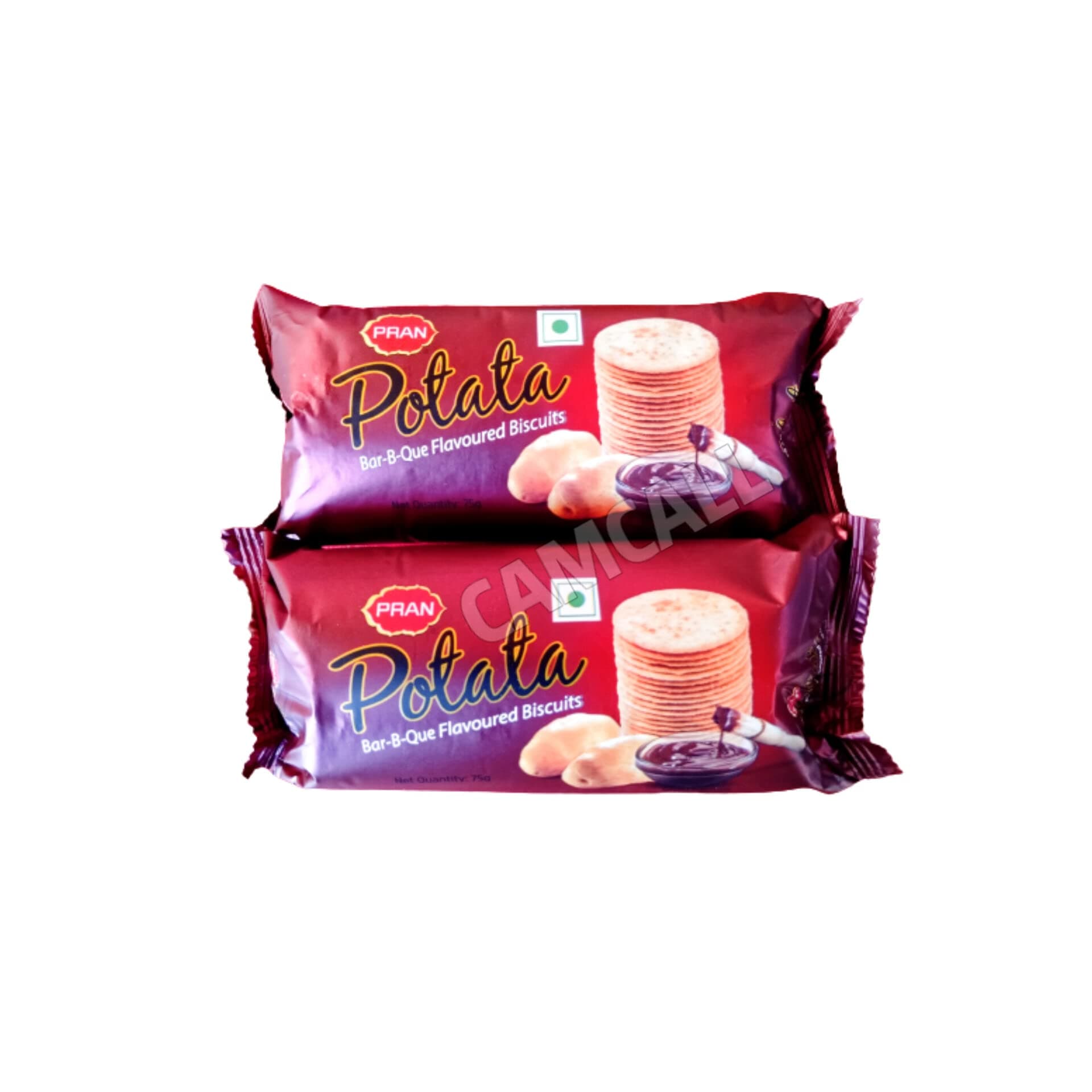 Imported Pran Potata Bar-B-Que Flavoured Potato Biscuit- 75Gm Pack of 6nos | 1 Pack of Potato Cracker Free