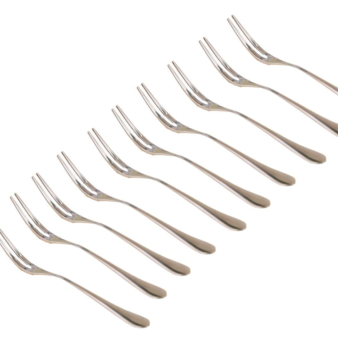 Elife Stainless Steel Cocktail Forks, Tasting Appetizer Forks, Cake Forks, Fruit Forks, 10-Piece (Pack of 20)