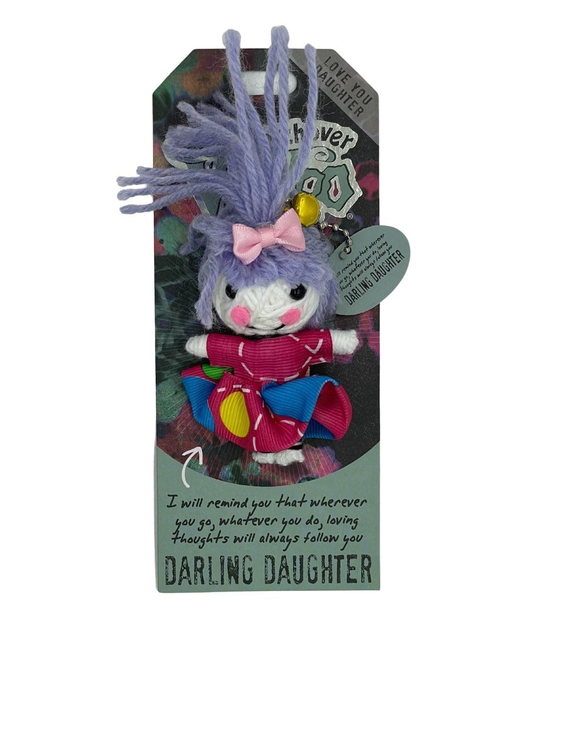 3-Inch Darling Daughter Keychain - Handcrafted Gift to Bring Good Luck and Positivity Everywhere You Go