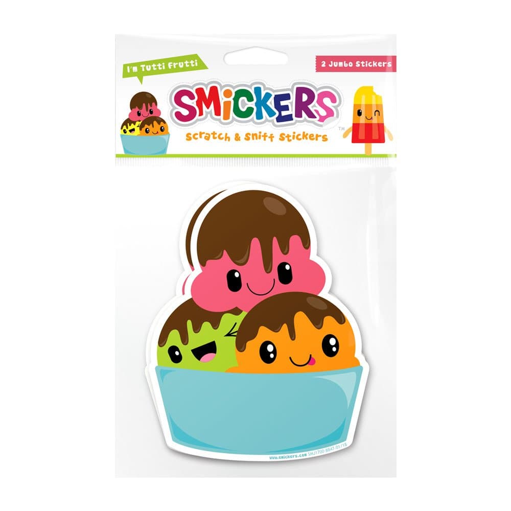 Scentco Jumbo Smickers 2-Pack: 6" Tutti Frutti Scented Stickers