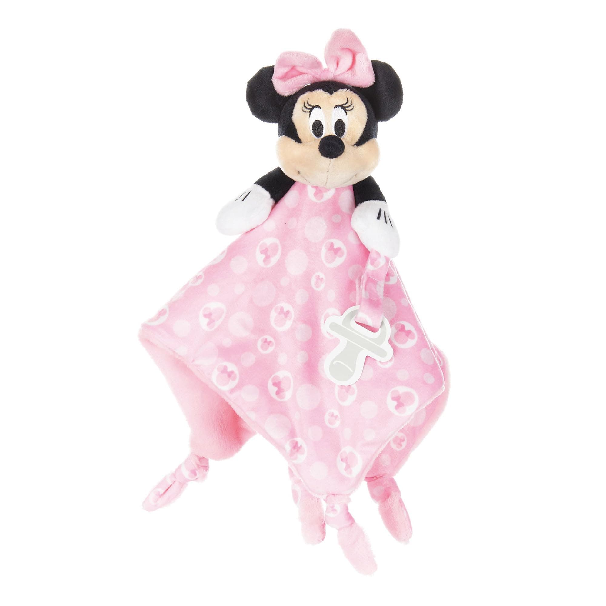 KIDS PREFERRED Disney Baby Minnie Mouse Plush Stuffed Animal Snuggler Lovey Security Blanket - Pink