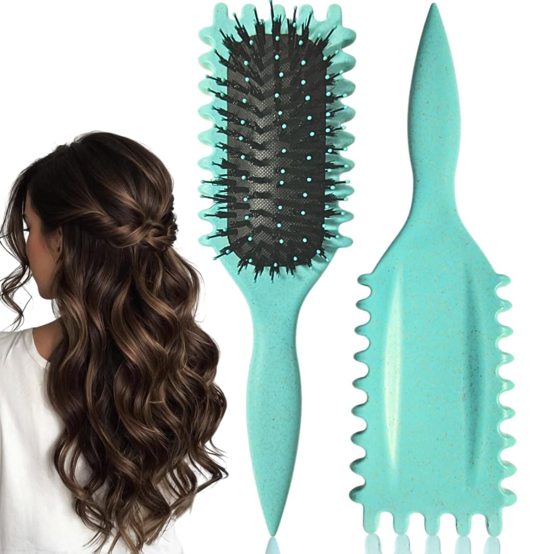 Gloreva Curl Defining Brush, Curly hair brush, Shaping and Defining Curls for Women to Reduce Pulling, Curl Brush, hair brushes for women & curling brush