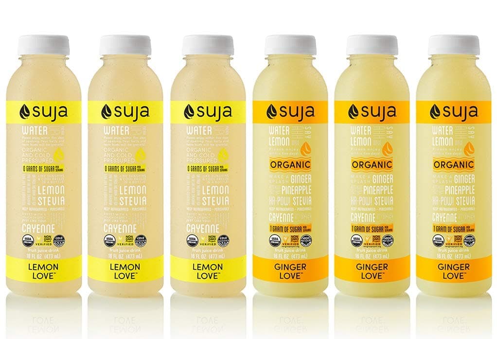 Suja Organic Cold-Pressed Juice, Lemon and Ginger Love Variety Pack, 16 Fl Oz (Pack of 6), Plant-Powered Vegetable and Fruit Juices, Vegan, Gluten-free, Non-GMO, Made in USA