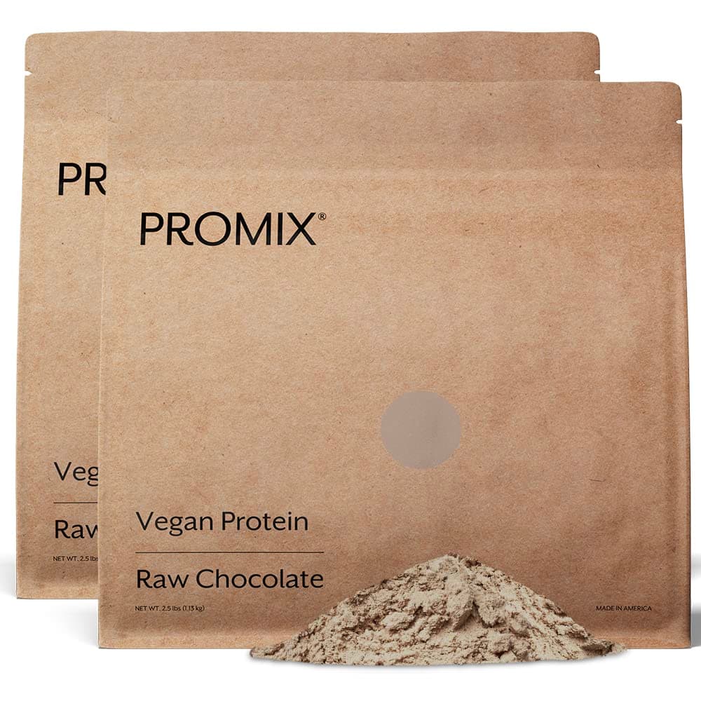 Plant-Based Vegan Protein Powder, Raw Chocolate - Pea Protein & Vitamin B-12 - Post Workout Fitness & Nutrition Shakes, Smoothies, Baking & Cooking Recipes - 5 Pound (Pack of 2)
