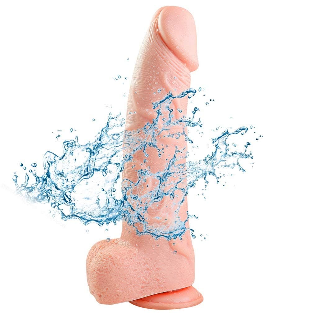 MXYLYLAT4 Wand Shaking, Wand Shaking with Flared Suction Cup Double Tshirt Ergonomic Design Perfect Size Soft Stick | PVC Stick | Length: 33.5cm/13.2in | Diameter: 7cm/2.8in 100% Secret Packing