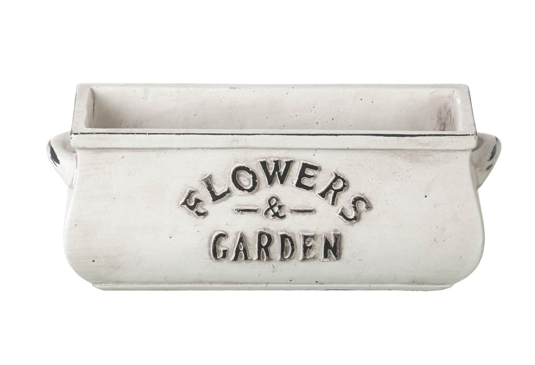 Parlane Shabby Chic 'Flowers & Garden' Planter - 9.5 x 24.5cm