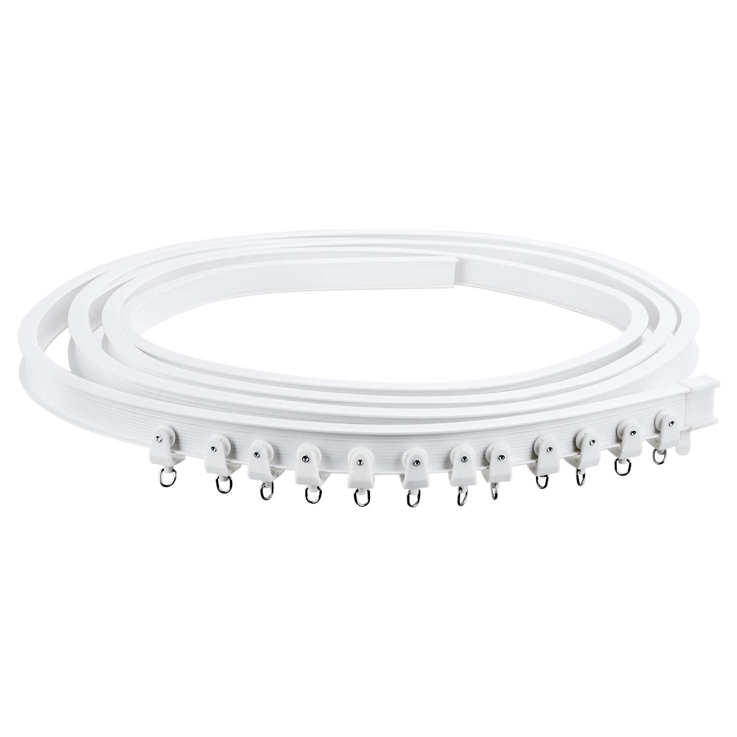 Datttcc Alloy Plastic Windows and Balcony Curtain Track Soft Curved Track Rail Slide Rail Accessories (3 Meters)