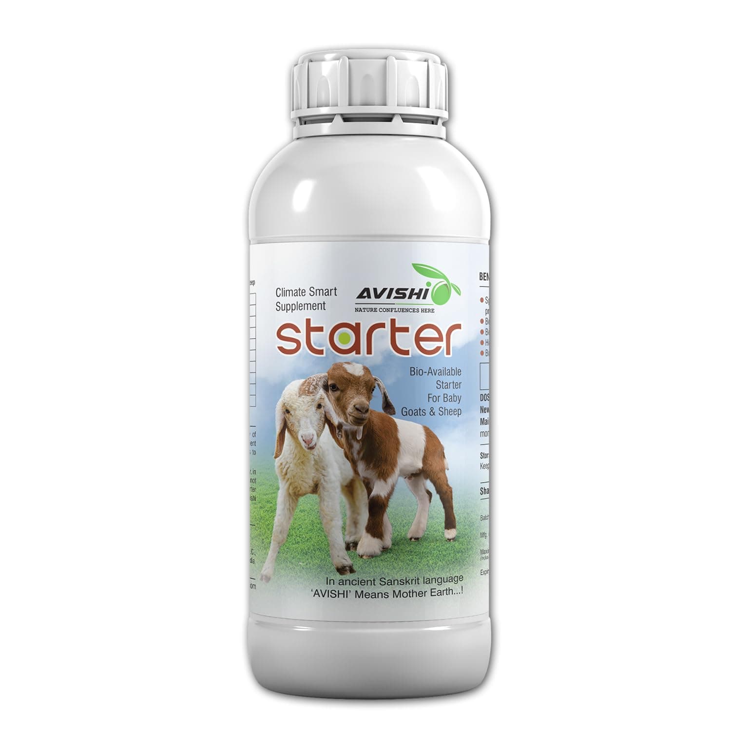Avishi Starter Growth Supplement for Junior Goat & Sheep (1 Liter)