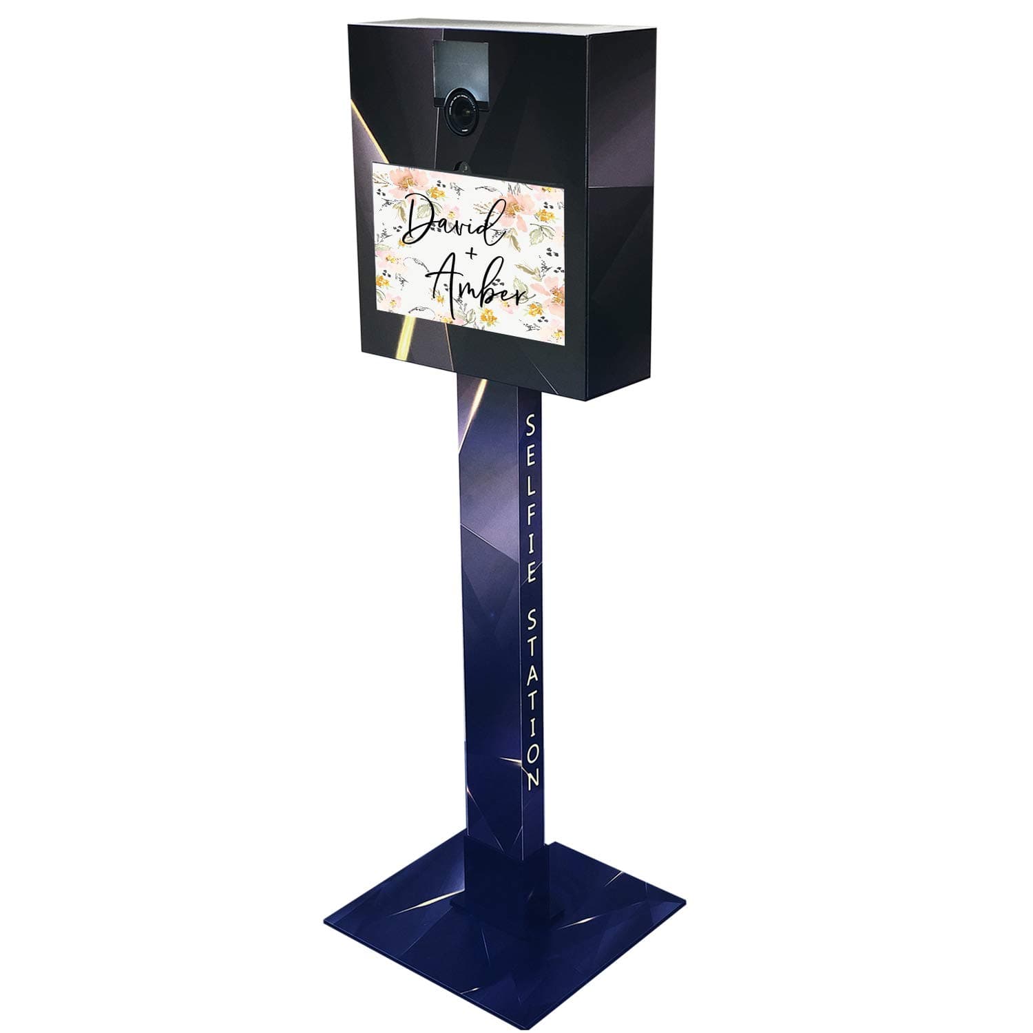 Photo Booth Kiosk-Portable Selfie Station – Professional Camera 17" Touchscreen PC Computer All in One Photobooth – DSLR Camera - Windows 10 Free Darkroom3 Software Included (Midnight Edition)