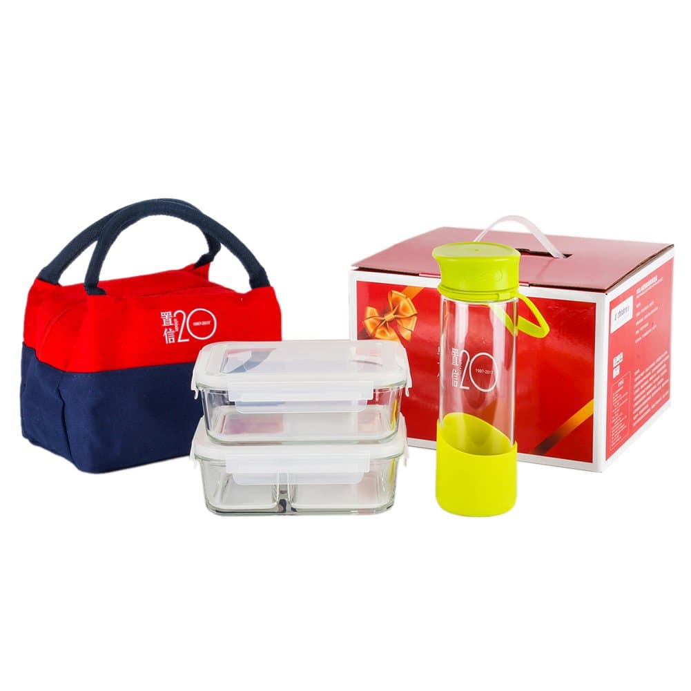 DELIGHT KING Glass Food Storage Containers with Lids (4-Piece Set) Meal Prep and Portion Control Containers | Airtight, Leakproof | Microwave, Oven, Freezer, Dishwasher Safe