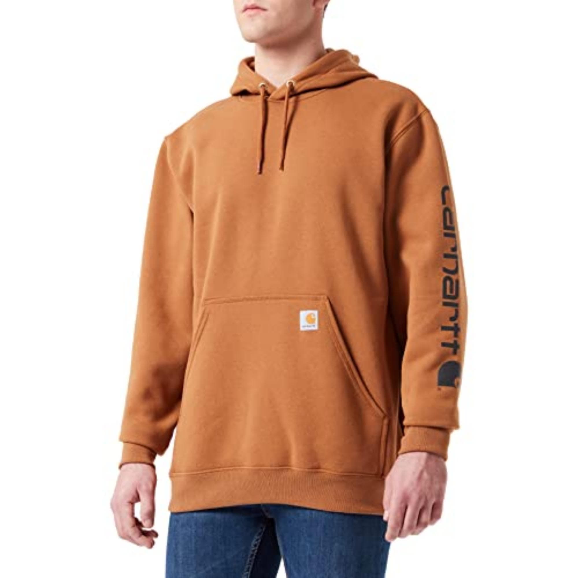 Men's Loose Fit Midweight Logo Sleeve Graphic Sweatshirt