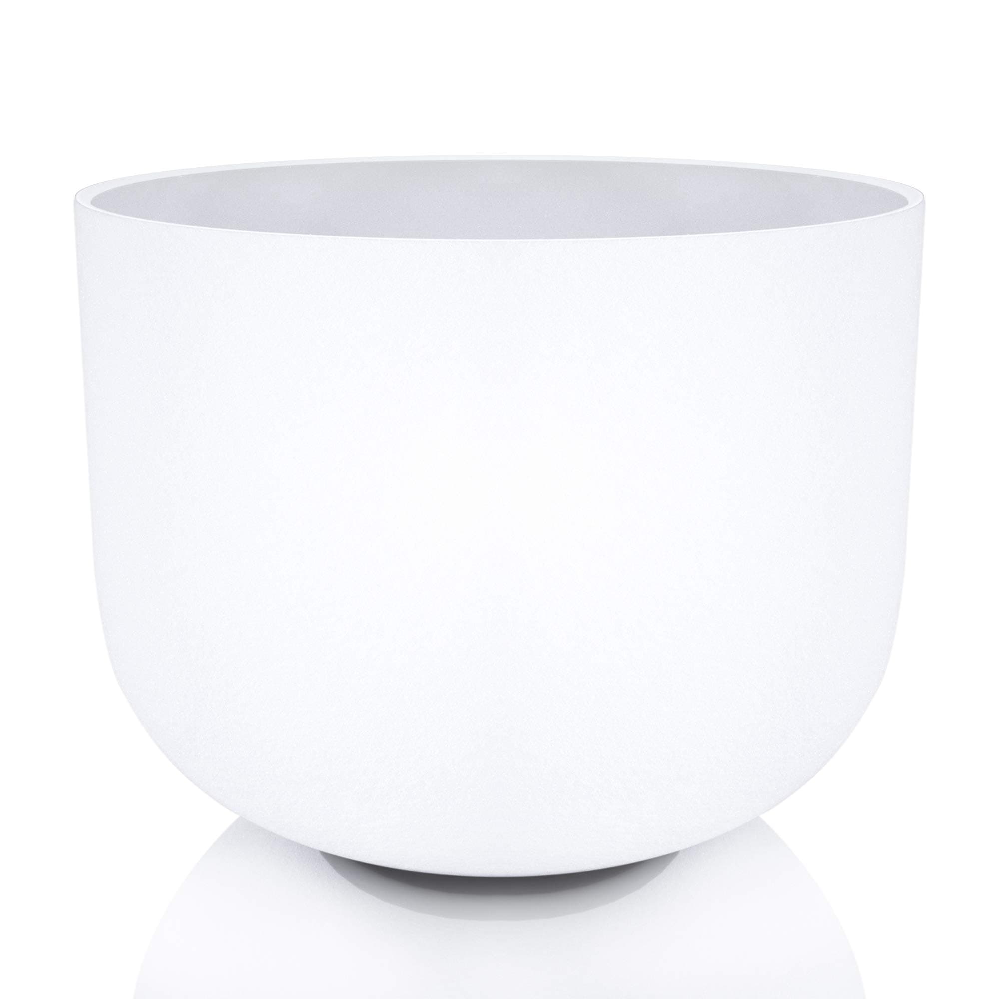 KELIODY440 Hz 20 CM White F Note 8 Inch Crystal Singing Bowl Christmas Heart Chakra Singing Bowl Crystal Bowl O-Ring and Mallet Included Yoga Gifts
