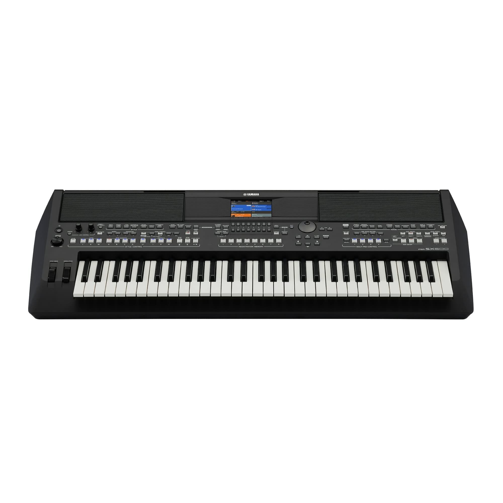 PSR-SX600 Arranger Digital Workstation Keyboard – 61 Keys with Blueberry Case, Powerful Voices, Styles & Effects, Ideal for Studio, Stage & Professional Performance