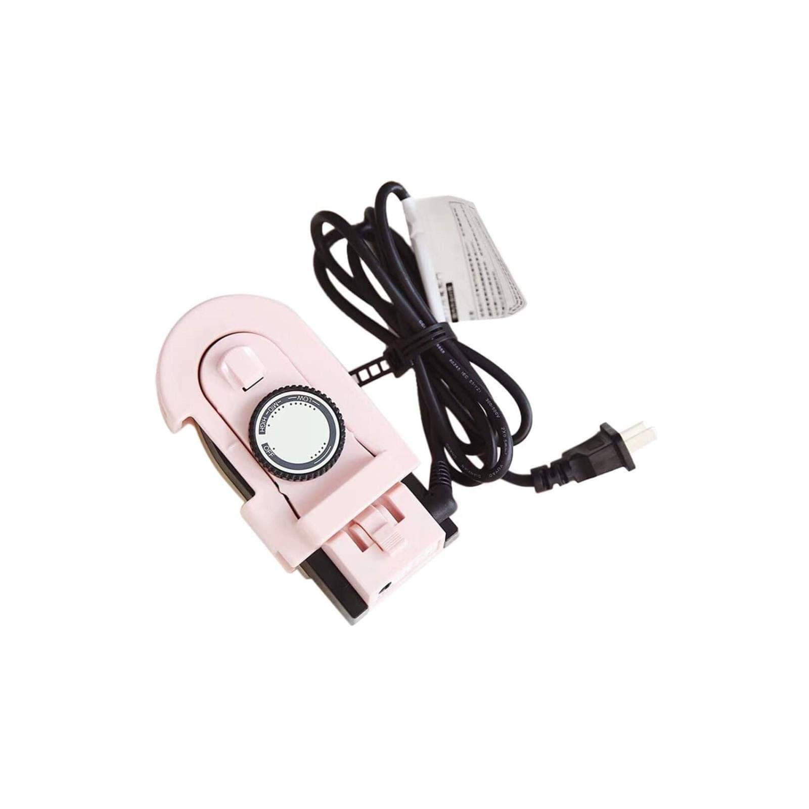 Portable Mini Folding Iron, Electric Dual Voltage Foldable Irons Dust-Proof Compact Small for Travel Trip School Home Clothes 100-240V (Pink)