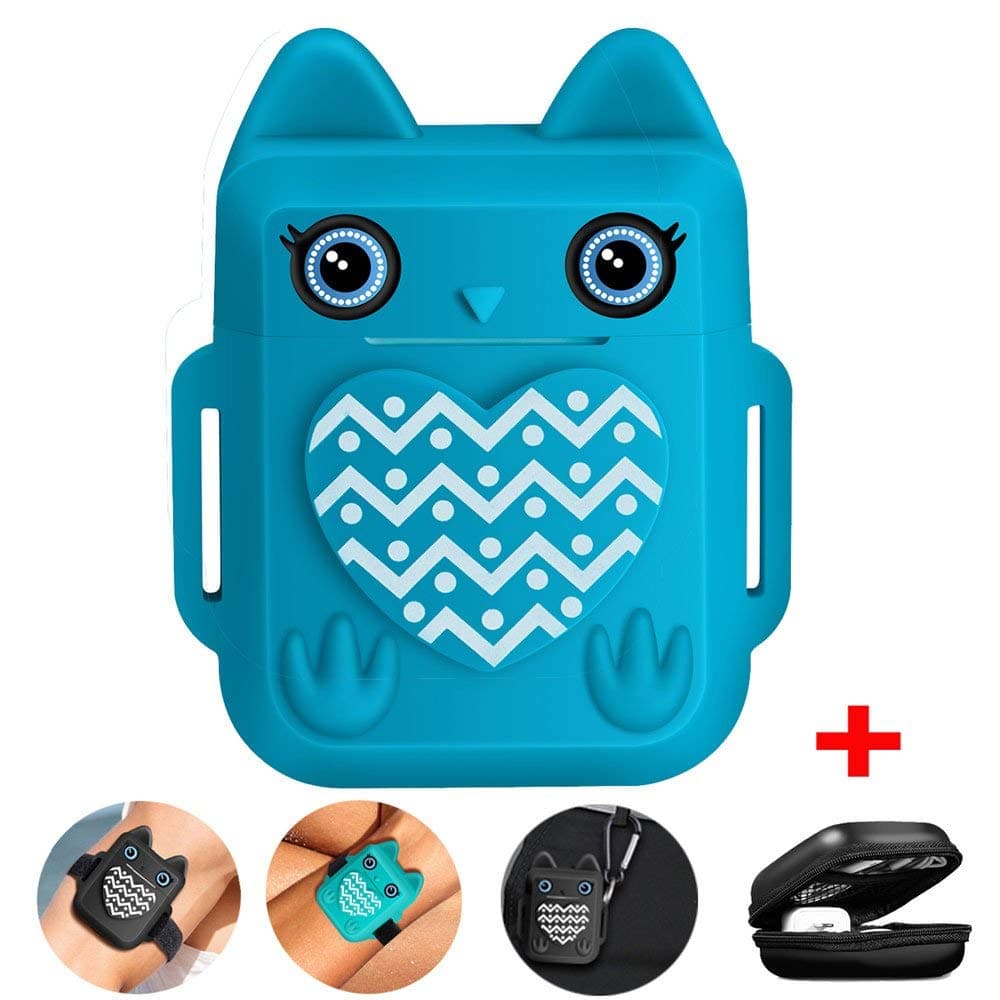 Nigaee for Apple Airpods Case Airpods Skin, Apple Airpods Accessories Airpods Cover[Extra Protection][Cute Design][Added Keychain, Carrying Case& Airpods Straps] Blue
