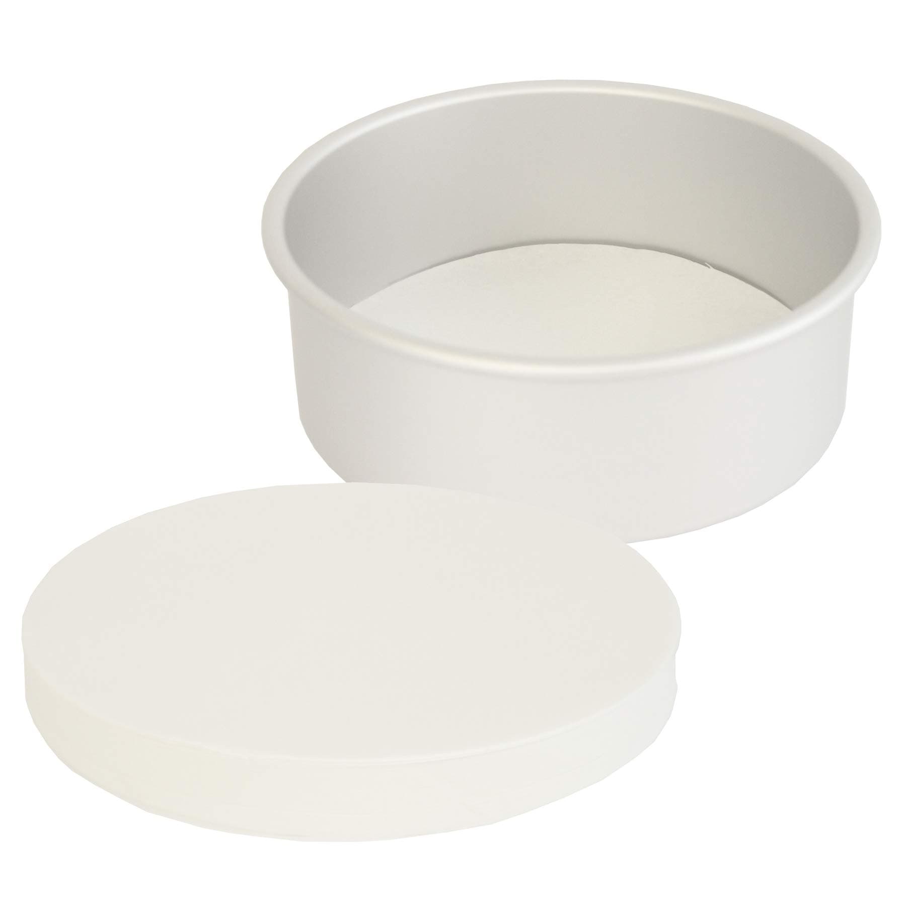 Greaseproof Circles - 6", 7", 8", 9" & 10" Inch - Round Baking Paper Tin Liners - 20, 50 & 100 Packs (20, 10" / 250mm)