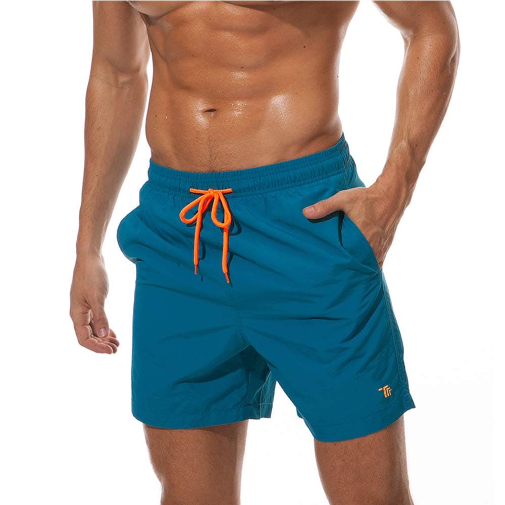 – Men's Swim Trunks Board Shorts Beach Pants Swimming Waterproof Quick Dry Surfing Boardshorts
