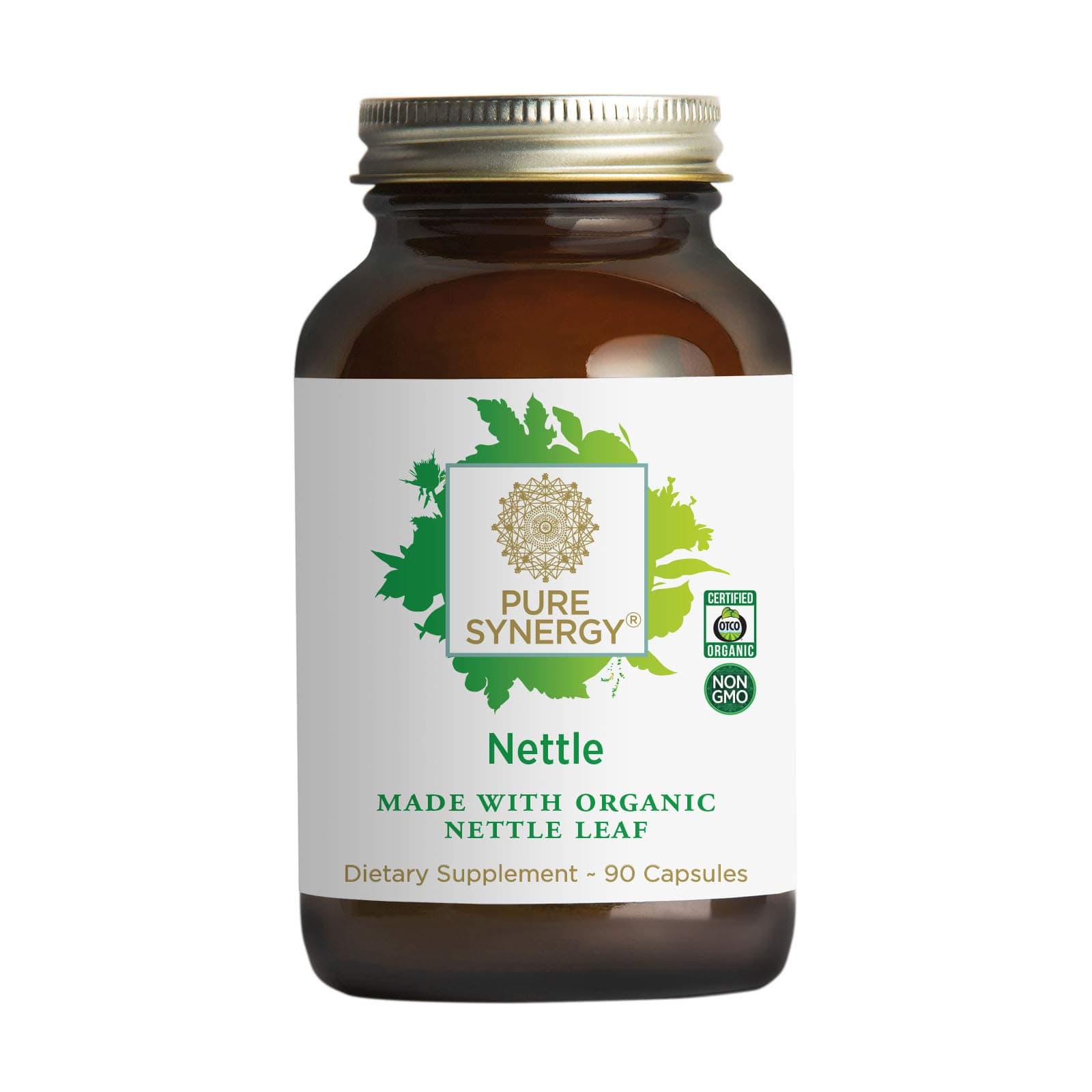 PURE SYNERGY Nettle | 90 Capsules | Made with Organic Ingredients | Non-GMO | Vegan | Freeze-Dried | Supports Healthy Histamine Levels During Allergy Season