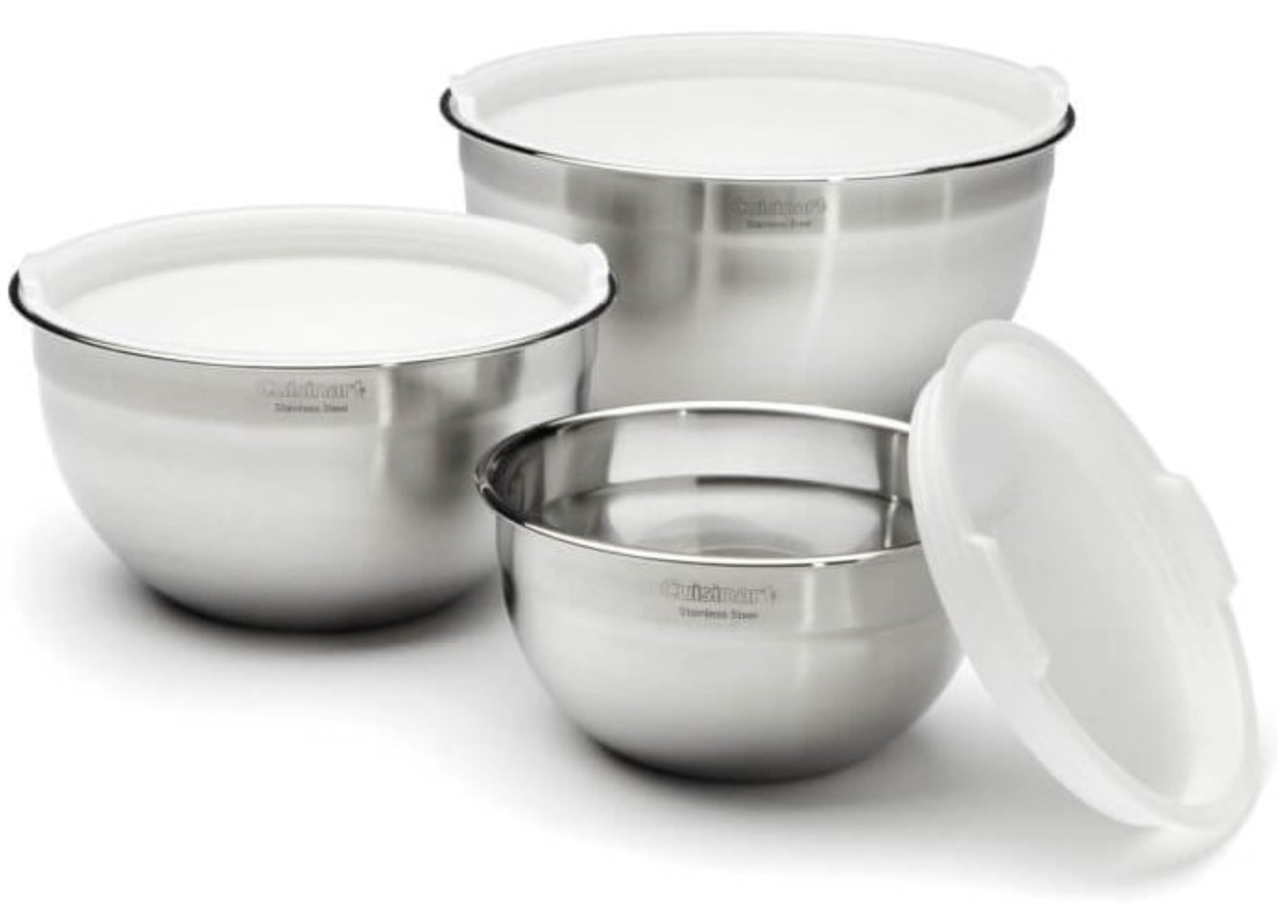 Mixing Bowl Set, Stainless Steel, 3-Piece, CTG-00-SMB