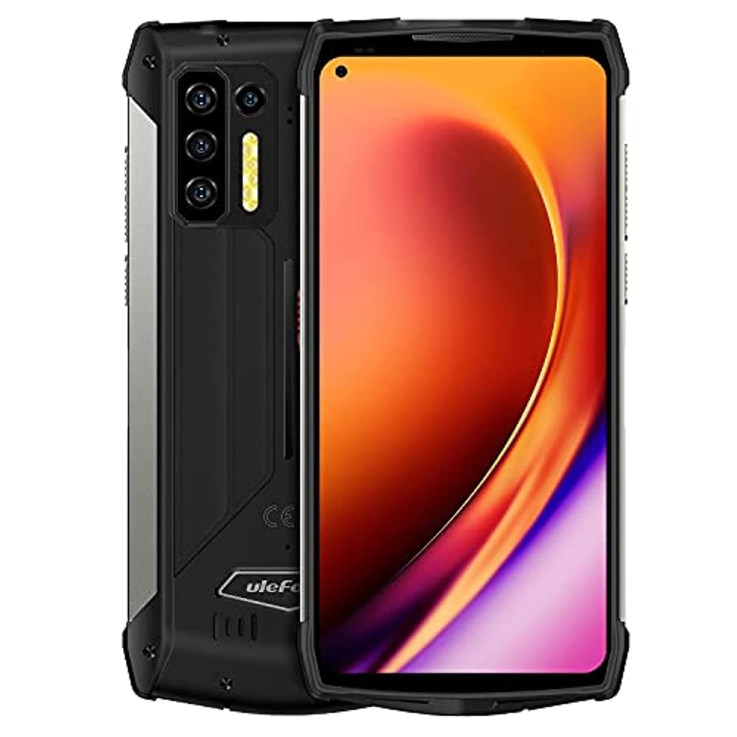Ulefone Armor 13 Rugged Infrared 8GB,256GB Quad Cameras,6.81in, Android 11 MTK Helio G95,4G Phone (Black)