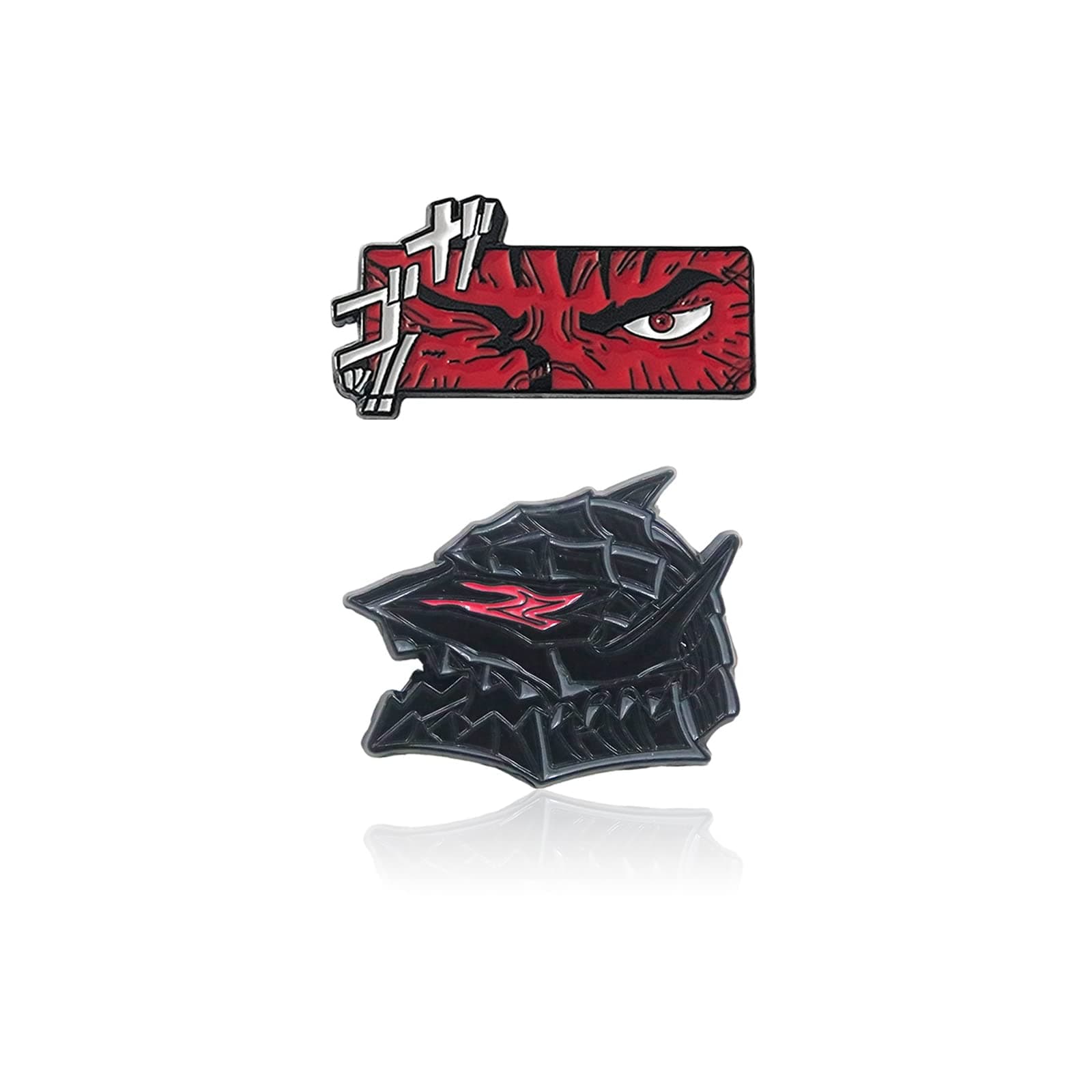 Anime Guts Enamel Brooch Pins Brand Of Sacrifice Pins The Skull Knight Behelit Guts Berserker Armor Cosplay Pin Jewelry Gift for Teens Women Men and Fans