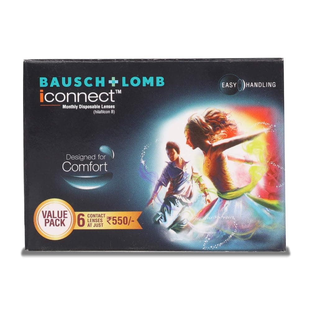Bausch + Lomb Iconnect Monthly Disposable Contact Lens (6 Lens Pack -3.25)
