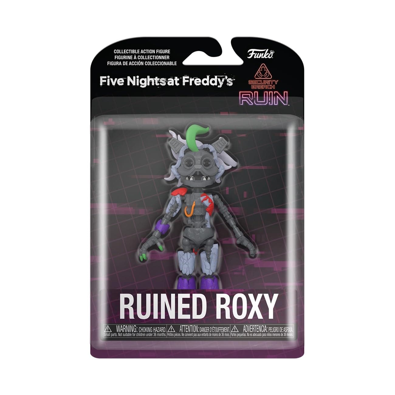 Action Figure: Ruin - Ruined Roxy - Roxy - FNAF - Collectable - Gift Idea - Official Merchandise - for Boys, Girls, Kids & Adults - Video Games Fans