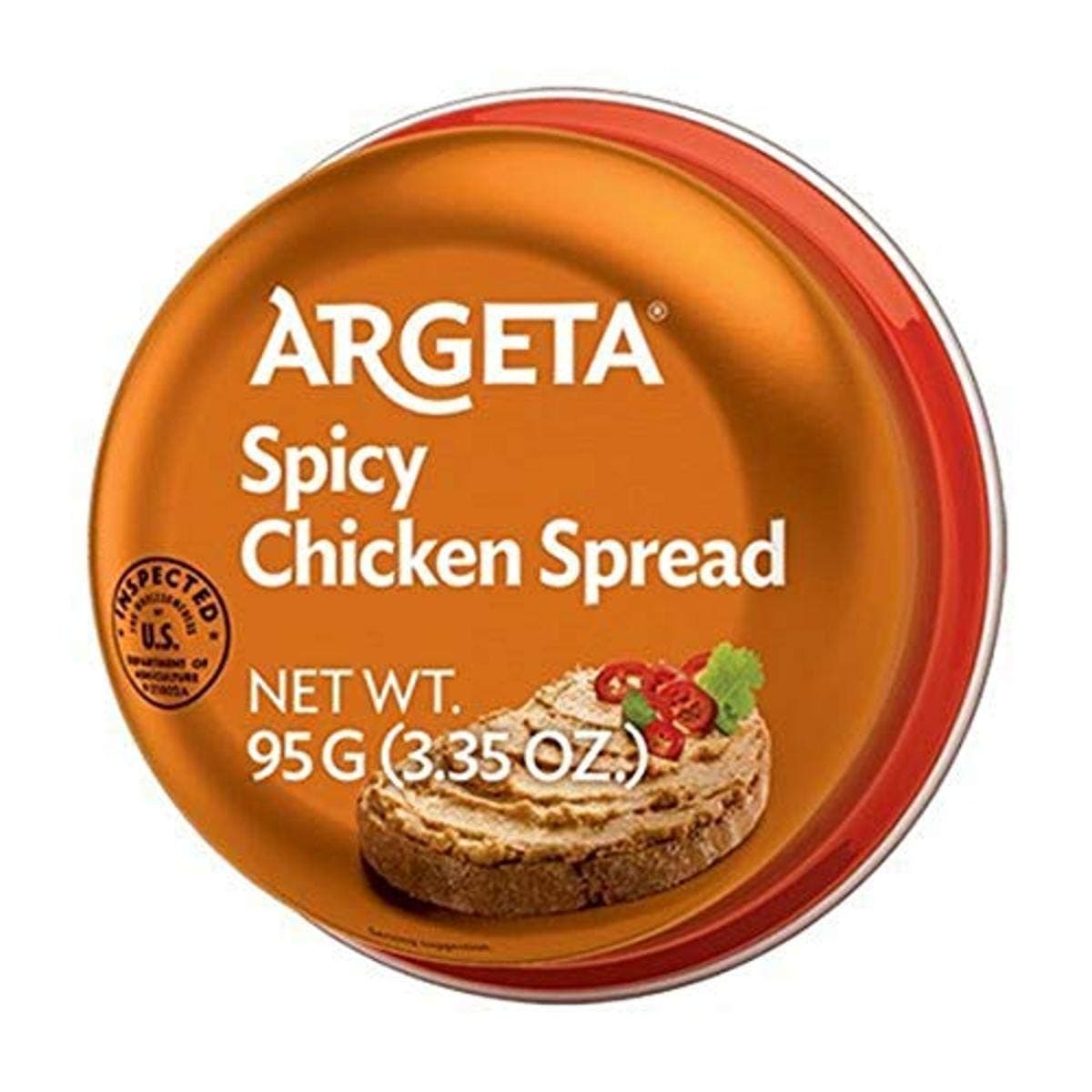 Pate Spread, Spicy Chicken, 95 Gram (Pack of 48)