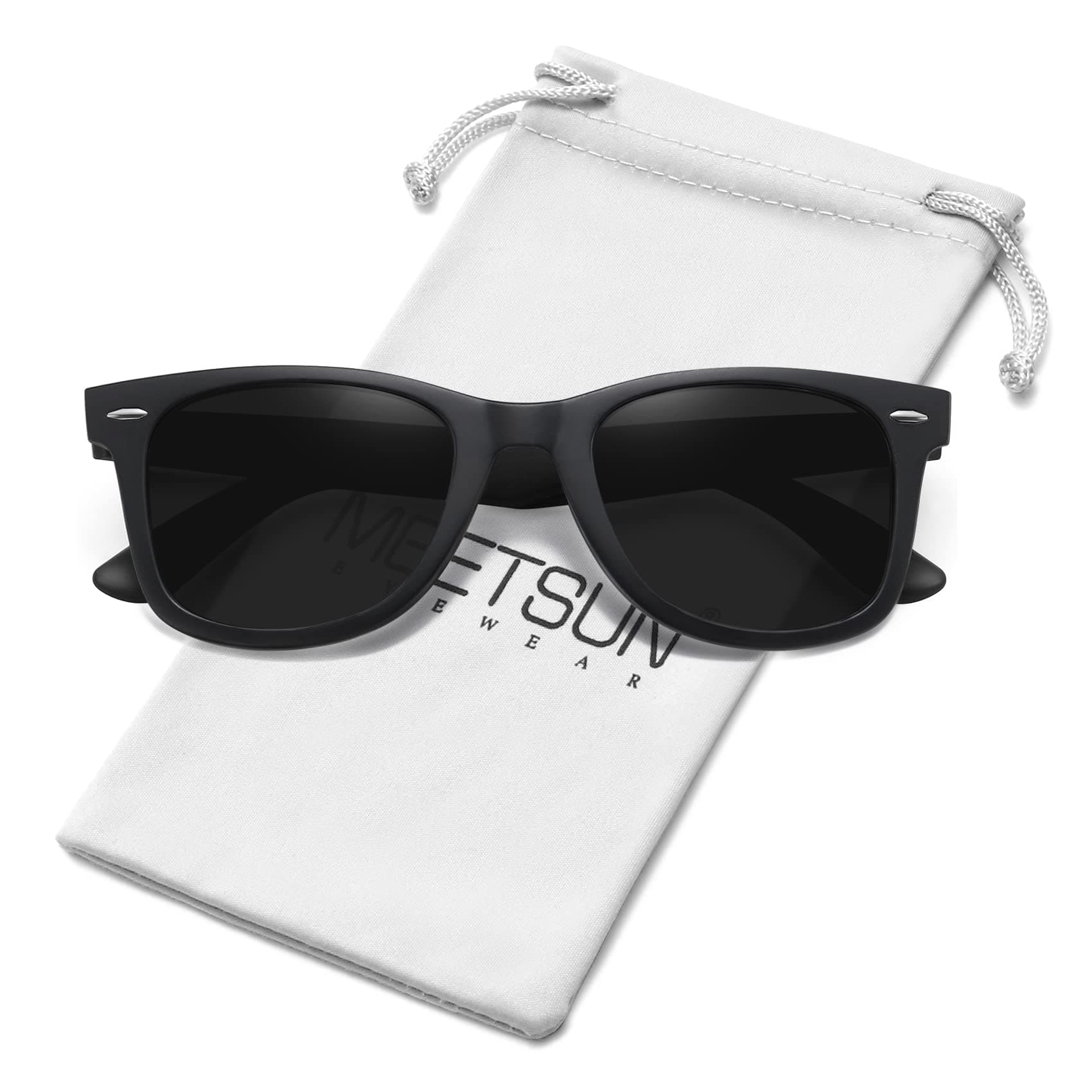 Polarized Sunglasses for Women Men Classic Retro Square Frame Driving Sun Glasses UV Protection