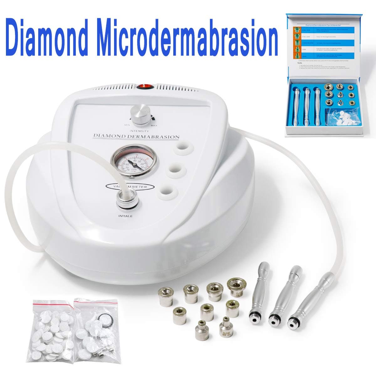 Facial Microdermabrasion Machine Professional Diamond Dermabrasion Device Skin Peeling Extractor For Wrinkle Remove Anti Aging Multifunctional Home Use Beauty Salon Equipment