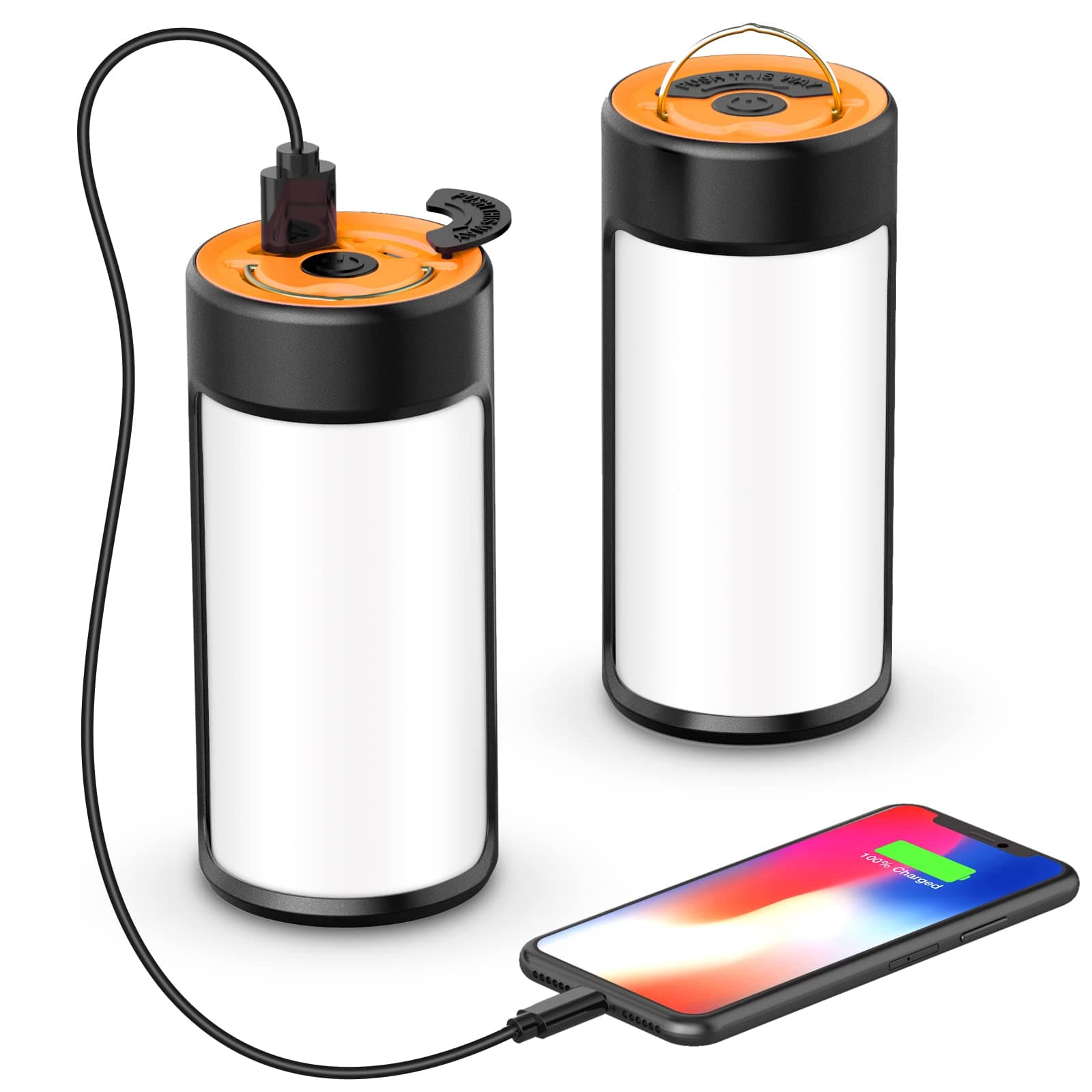 CT CAPETRONIX Rechargeable Camping Light (Orange) [Energy Class A]