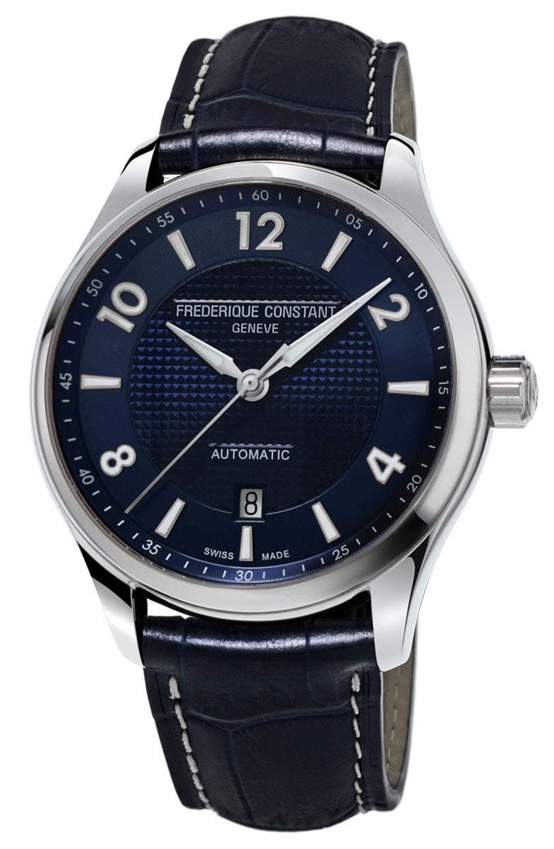 Frederique Constant Geneve Mens Analogue Automatic Watch with Leather Strap FC-303RMN5B6