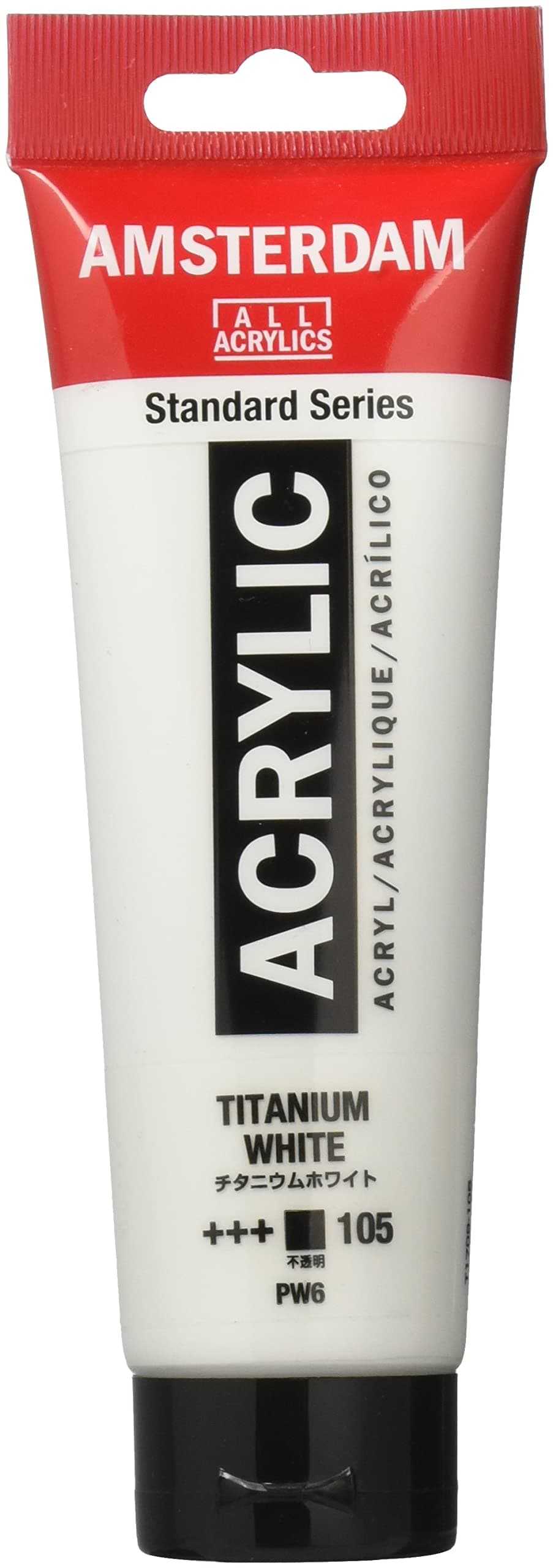 Tarens T1709-105 Acrylic Paint, Amsterdam Acrylic Color, Titanium White, 4.1 fl oz (120 ml)