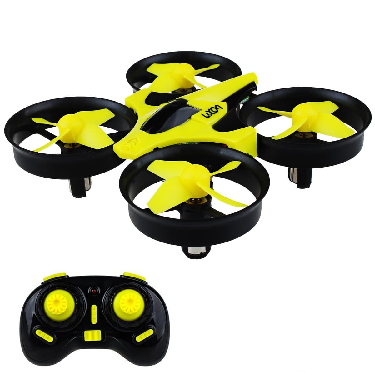 Mini Drone Headless RC Quadcopter 2.4GHz 4CH 6 Axis Remote Control Helicopter Indoor/Outdoor Flying Small Airplane with One Key Return for Beginner (Yellow)
